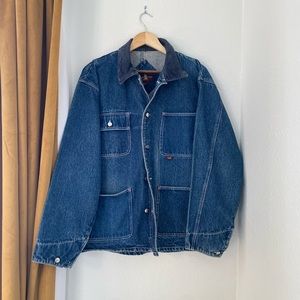 Timber Creek by Wrangler Distressed Denim Chore Coat